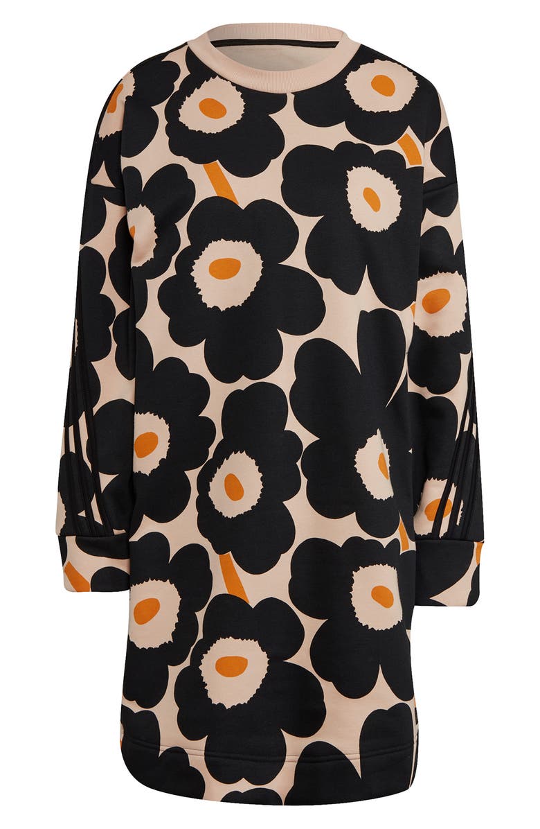 adidas x Marimekko Long Sleeve Fleece Dress, Alternate, color,