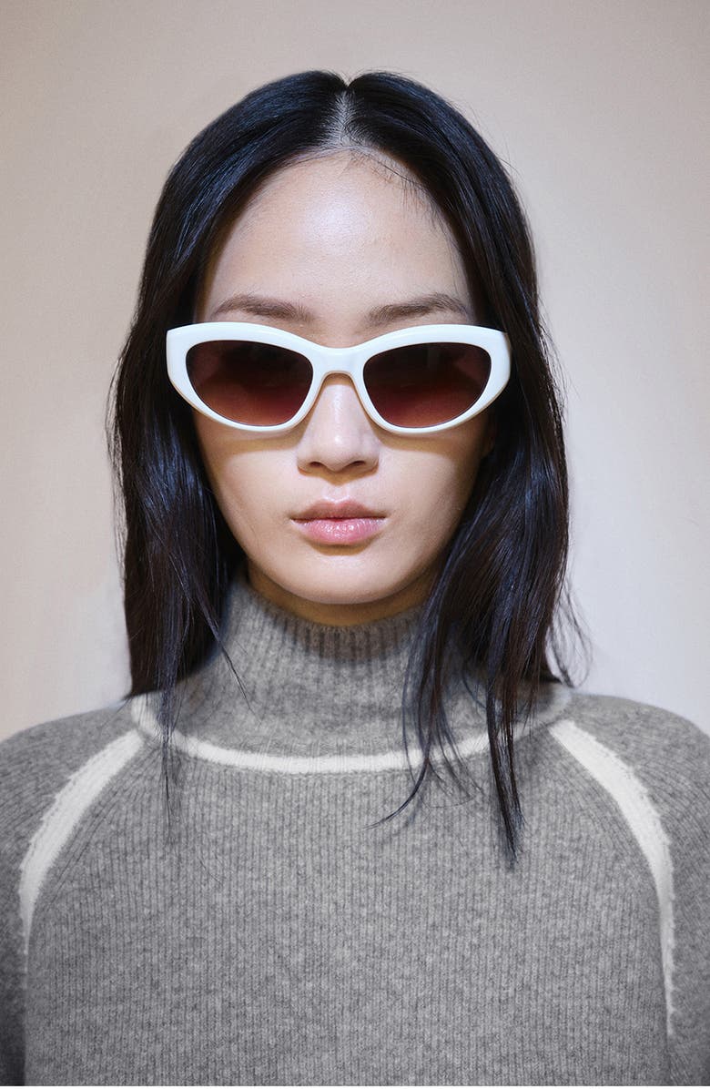 MANGO Contrast Detail Turtleneck Sweater, Alternate, color, 