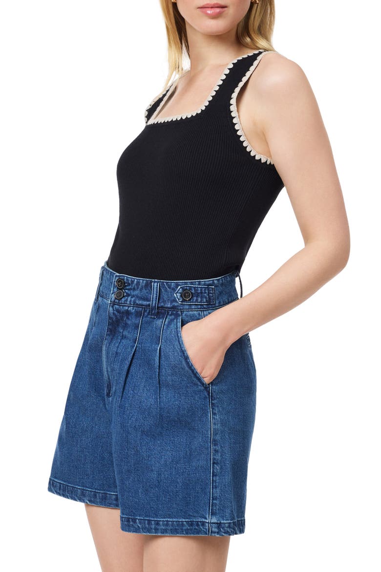 Embroidered Trim Sweater Tank, Alternate, color, BLACK NIGHT