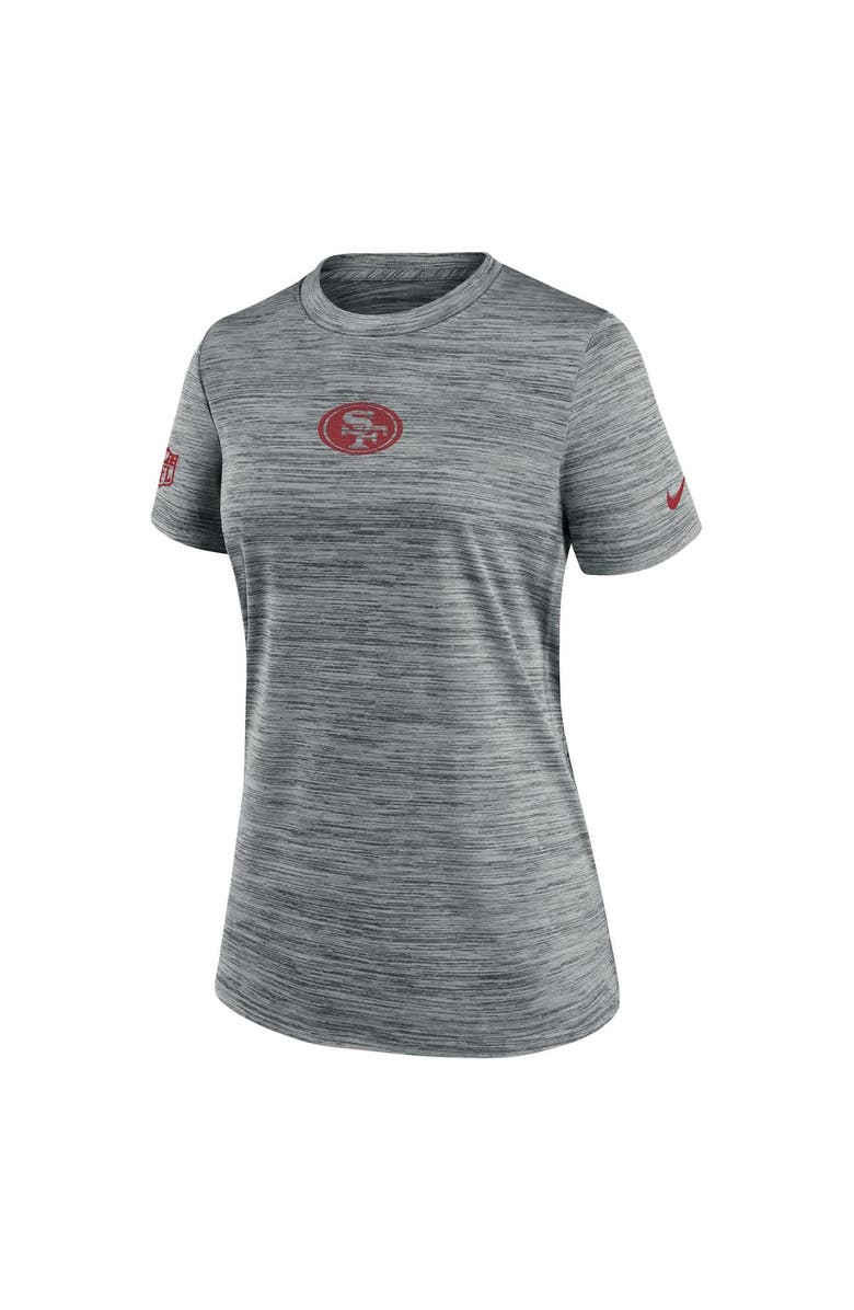 Nike Women's Nike Gray San Francisco 49ers Sideline Velocity Performance T-Shirt, Alternate, color, Gray