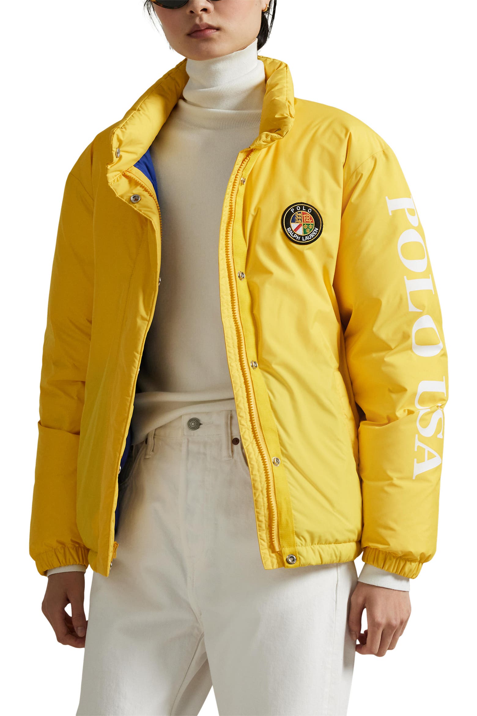 Tech It Ralph Polo Ralph Lauren Logo Down Puffer Jacket (Women) | Nordstromrack