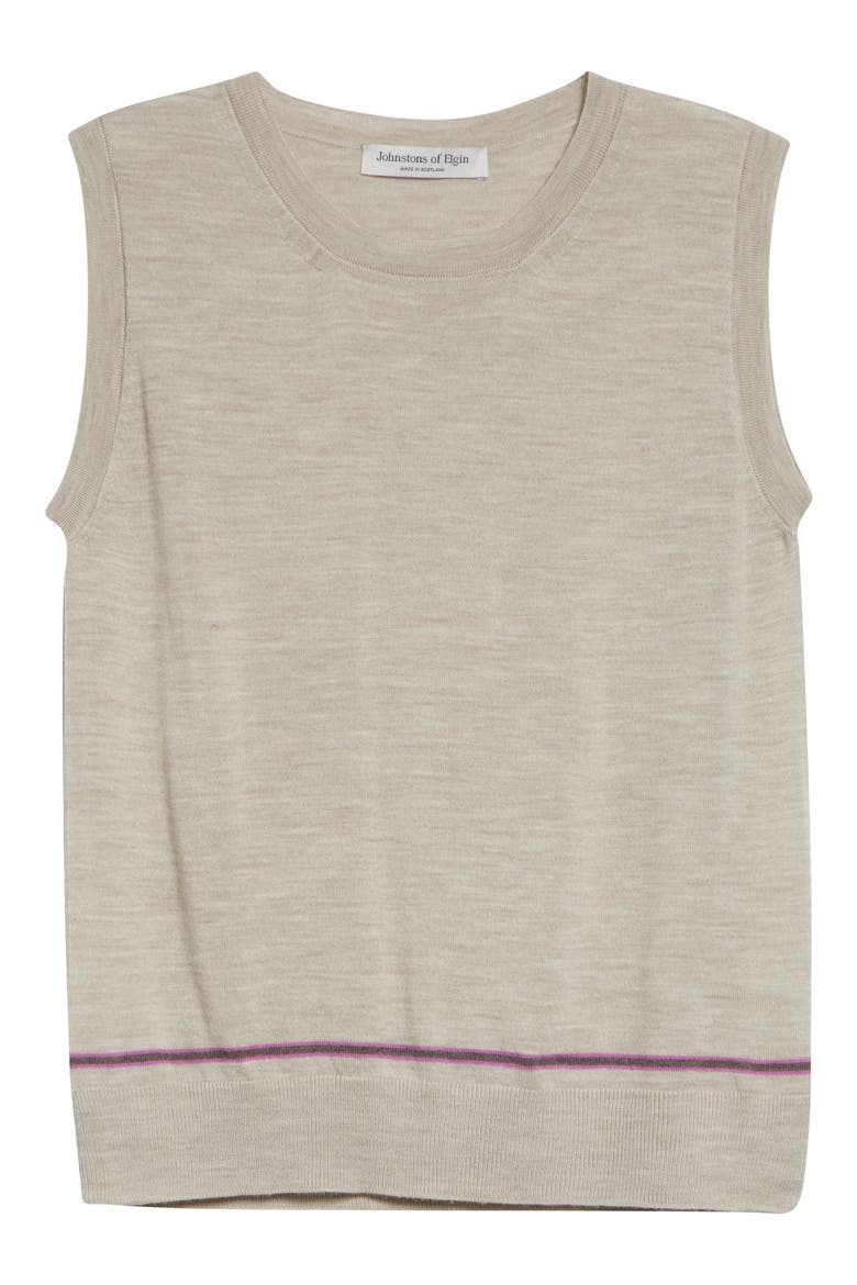 Brae Merino Wool & Cashmere Cardigan, Alternate, color, NATURAL COLOURWAY
