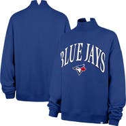 '47 Women's '47 Royal Toronto Blue Jays Oversized Vantage Mock Neck Sweatshirt