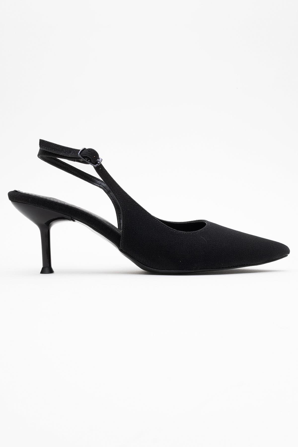 Caisa Slingback Pointed Toe Pump, Alternate, color, Black