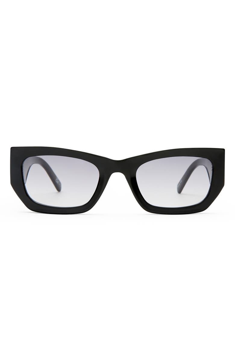 Le Specs Beachcomber 52mm D-Frame Sunglasses, Main, color, Black / Smoke Grad