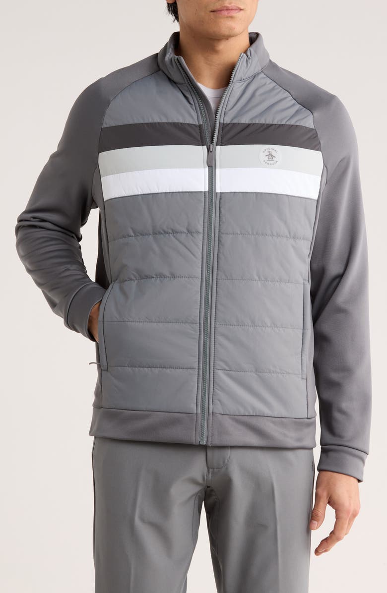 Original Penguin Zip Insulated Jacket, Main, color, Quiet Shade