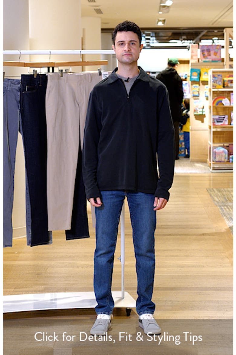 Ottoman Rib Half Zip Long Sleeve Polo video