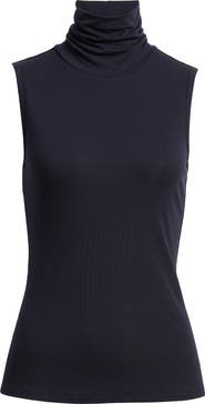 Theory Wendel Sleeveless Turtleneck Top