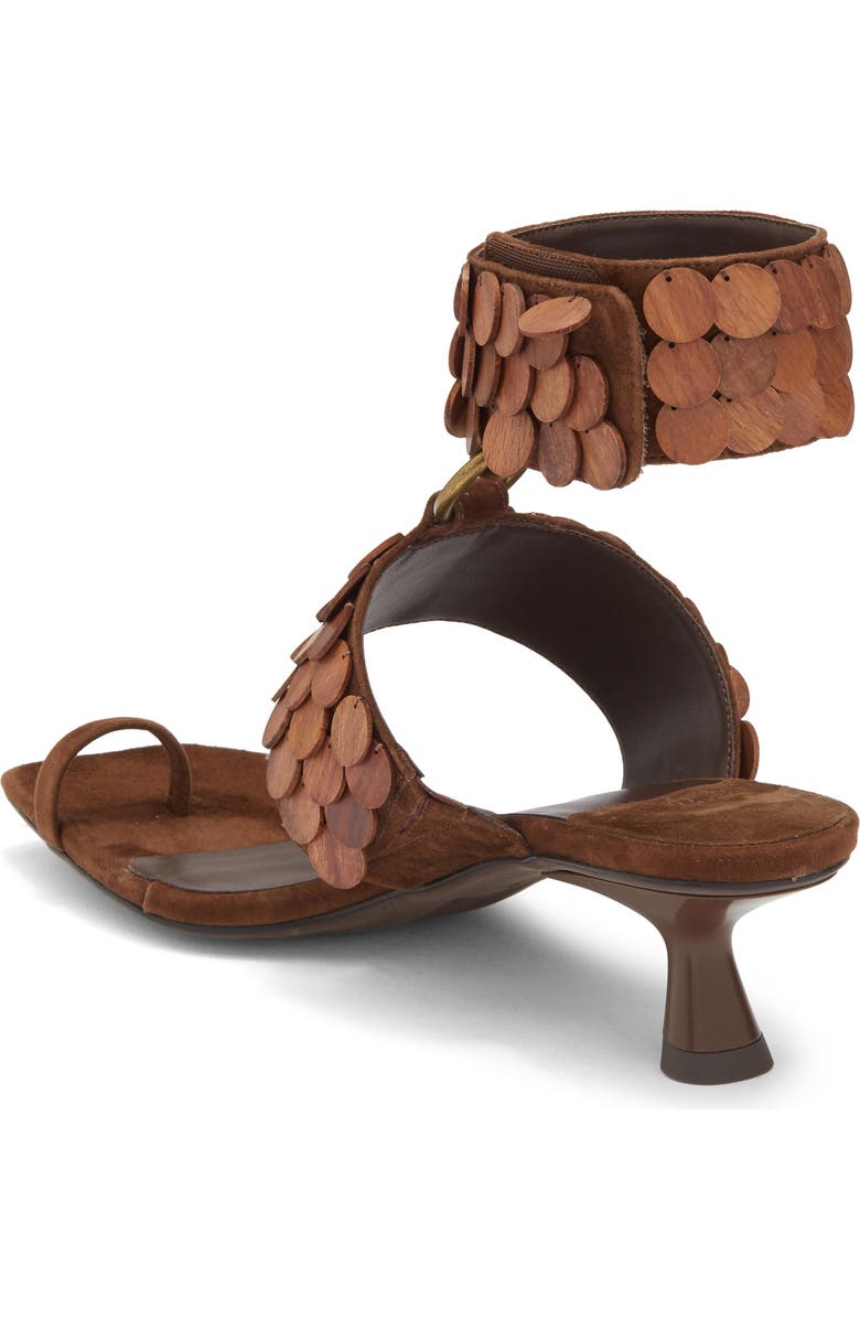 Jeffrey Campbell Coconut Ankle Strap Sandal, Alternate, color, Expresso Suede Combo