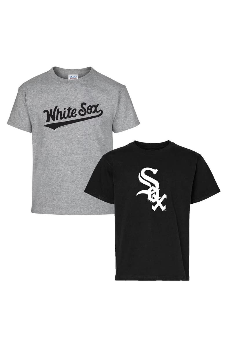 SOFT AS A GRAPE Youth Soft as a Grape  Black/Gray Chicago White Sox Two-Pack T-Shirt Set, Alternate, color, Black