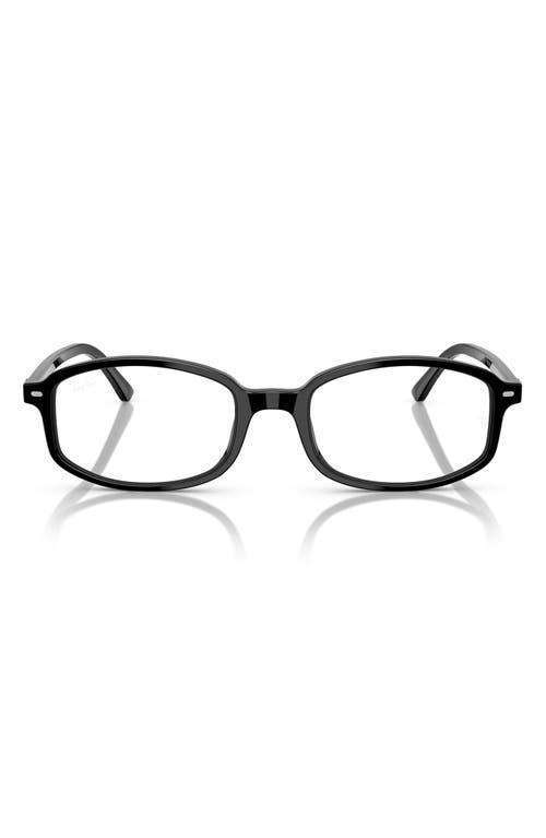 Ray Ban Ray-ban 54mm Irregular Optical Glasses In Black