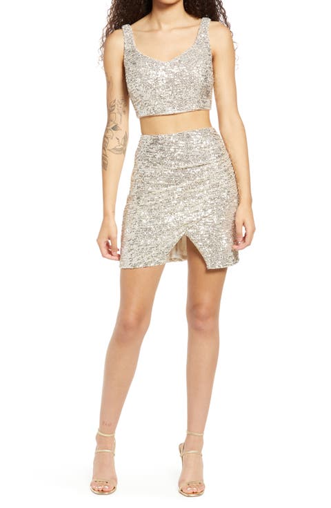 Two-Piece Sequin Dress