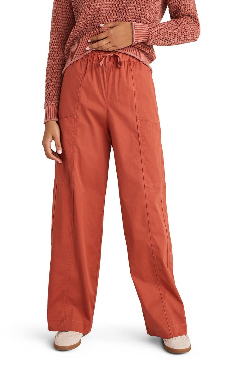 Haven Well Within Organic Cotton Twill Carpenter Pants, Main, color, Hibiscus