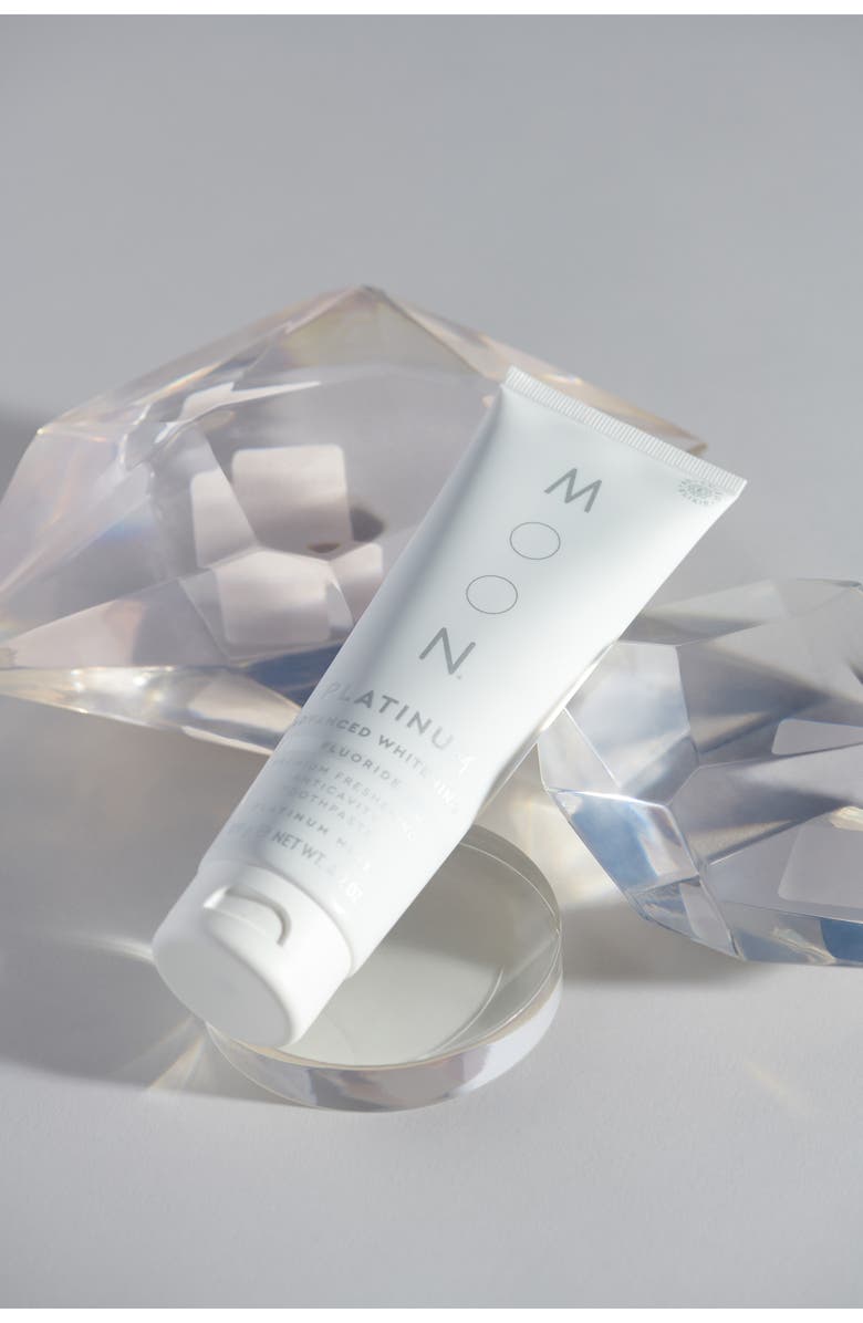 MOON Platinum Advanced Teeth Whitening Fluoride Toothpaste, Alternate, color, Ivory