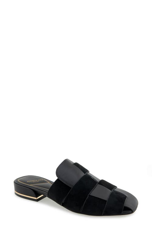 Kenneth Cole Faina Mule In Black Leather