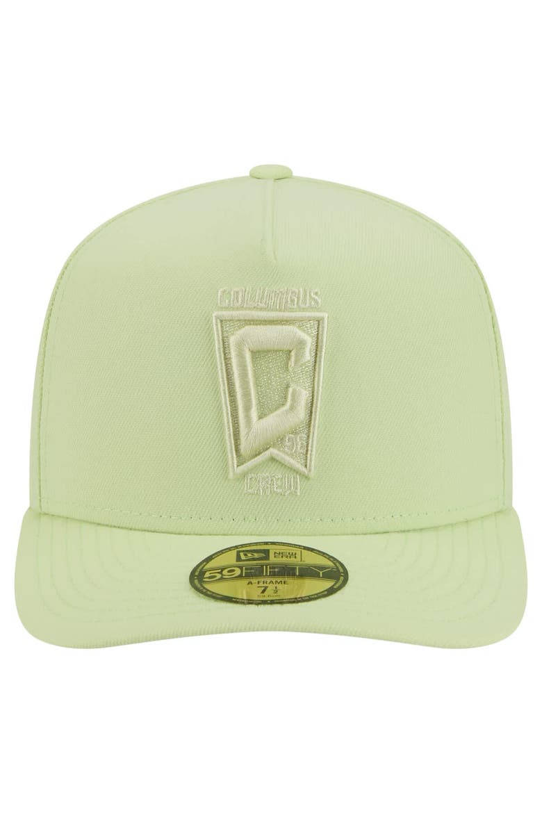 Men's New Era Green Columbus Crew Color Pack A-Frame 59FIFTY Fitted Hat, Alternate, color, Green