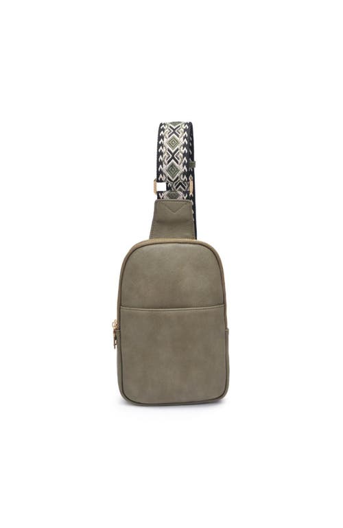 Moda Luxe Zuri Sling Backpack In Olive