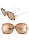Salvatore Ferragamo Gancio 55mm Square Sunglasses