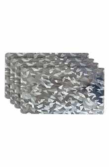 DAINTY HOME Mirror Print Set of 4 Placemats