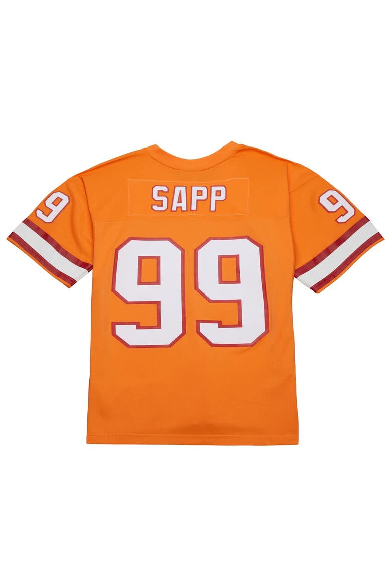 Men's Mitchell & Ness Warren Sapp Orange Tampa Bay Buccaneers 1995 Legacy Replica Jersey, Alternate, color, Orange