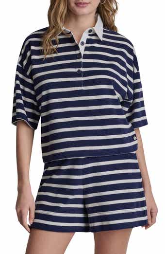 DKNY Jeans Stripe Terry Polo