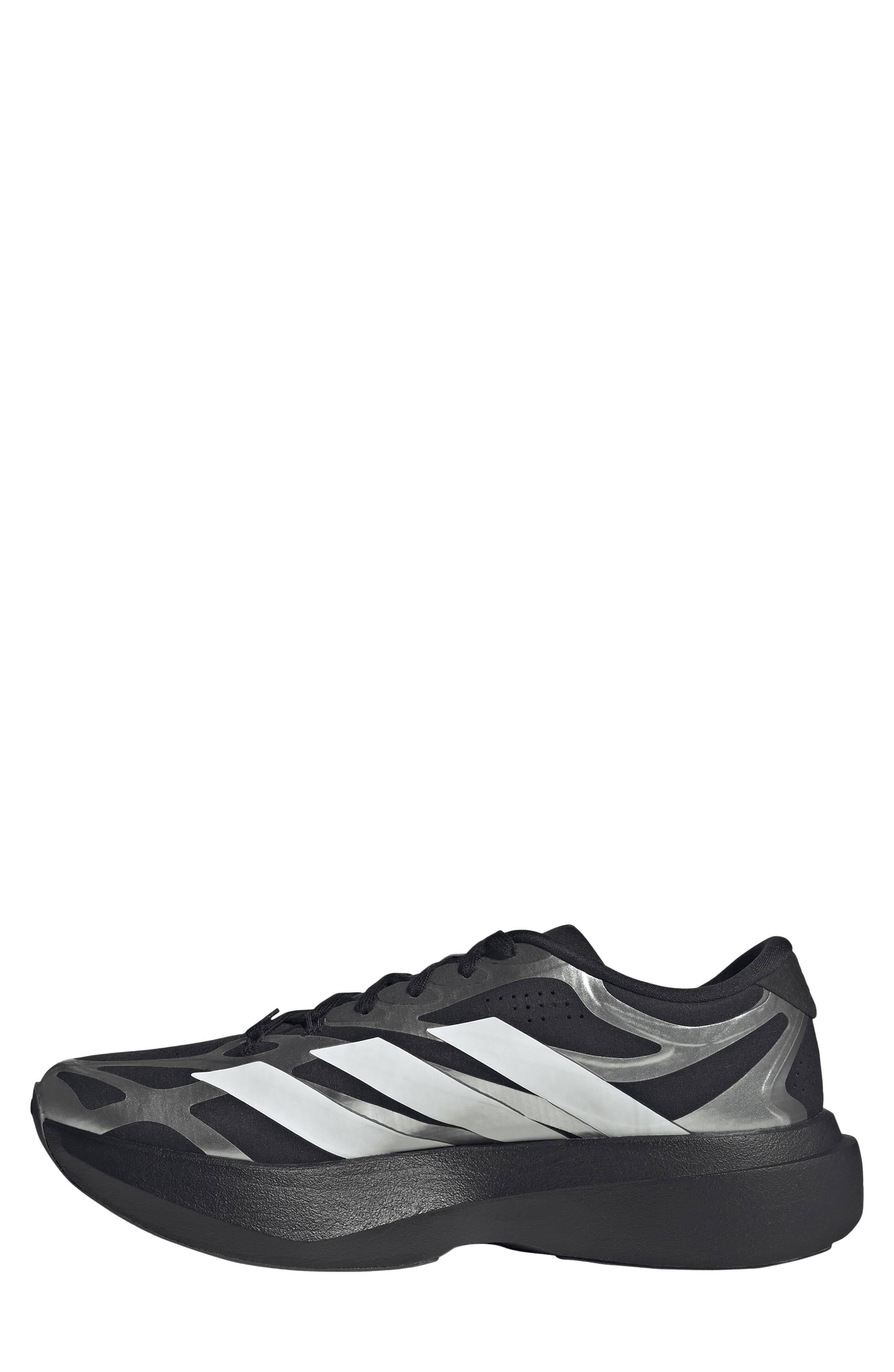 adidas Adizero Evo SL EXO Running Shoe, Alternate, color, Core Black/ White/ Iron Met
