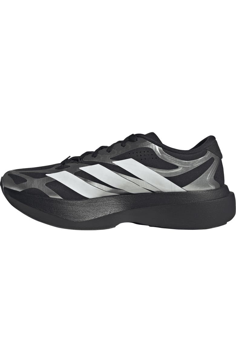 adidas Adizero Evo SL EXO Running Shoe, Alternate, color, Core Black/ White/ Iron Met