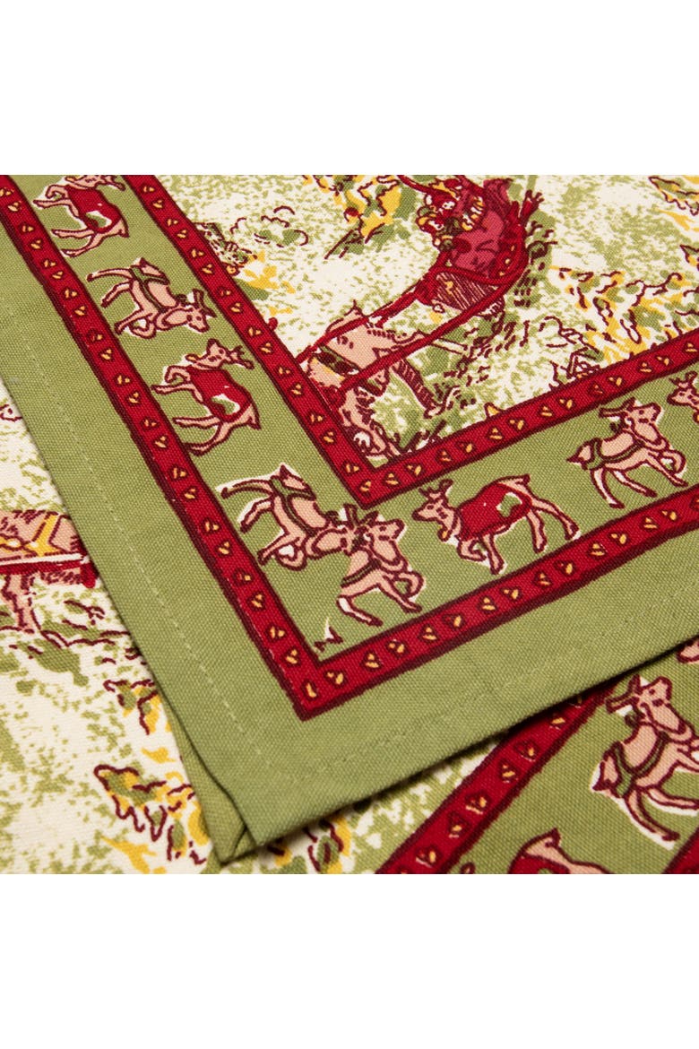 Renne Runner, Alternate, color, Red/Green 16" x 90"