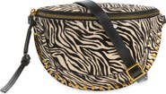Isabel Marant Skano Zebra Genuine Calf Hair Belt Bag