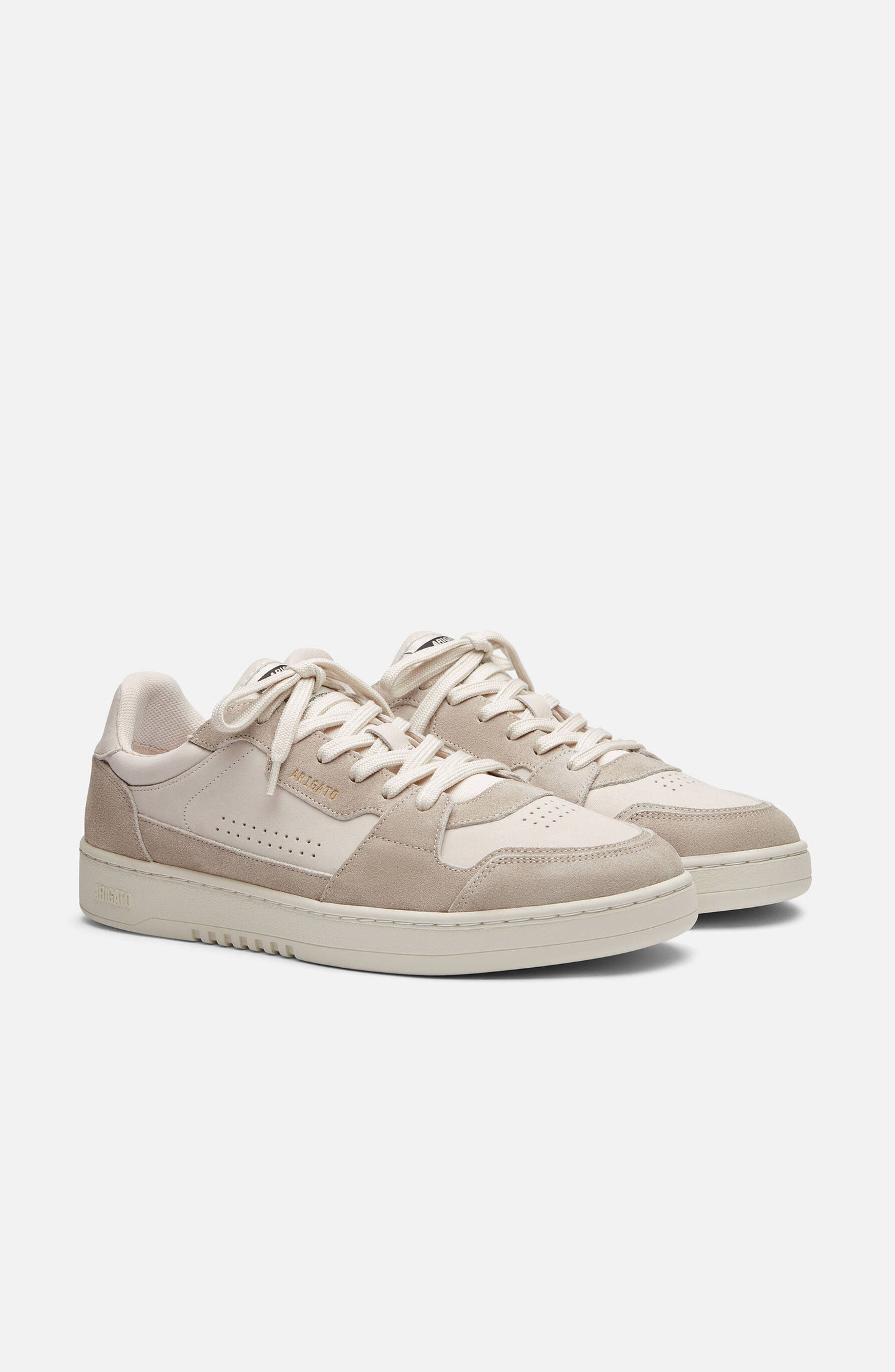 Axel Arigato Dice Lo Leather Suede Sneaker, Alternate, color, Off White/Taupe