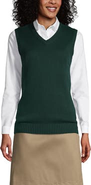 Lands' End School Uniform Cotton Modal Sweater Vest
