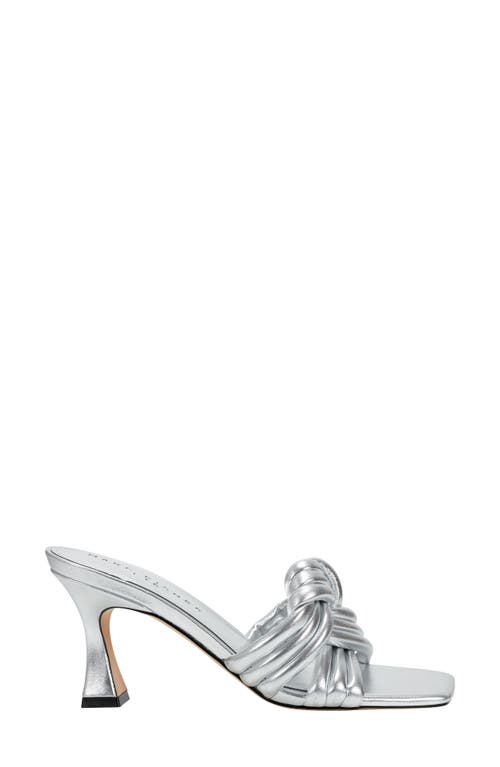 Marc Fisher Ltd Dru Slide Sandal In Silver