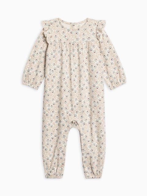 Organic Cotton Jine Ruffle Sleeve Romper (Baby)