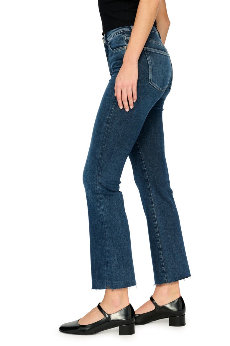 Bridget Instasculpt Raw Hem High Waist Ankle Bootcut Jeans, Alternate, color, SEACLIFF