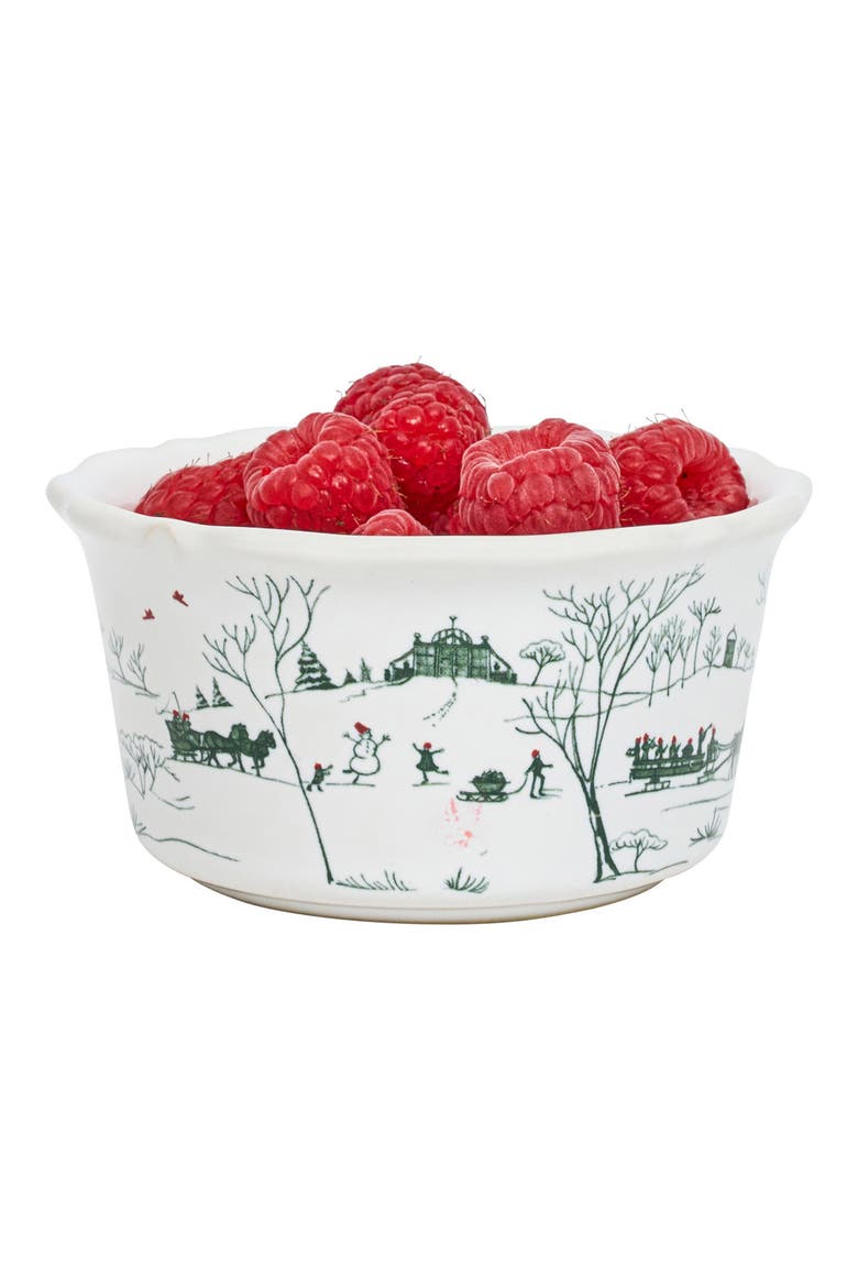 Country Estate Winter Frolic Bowl, Alternate, color, EVERGREEN