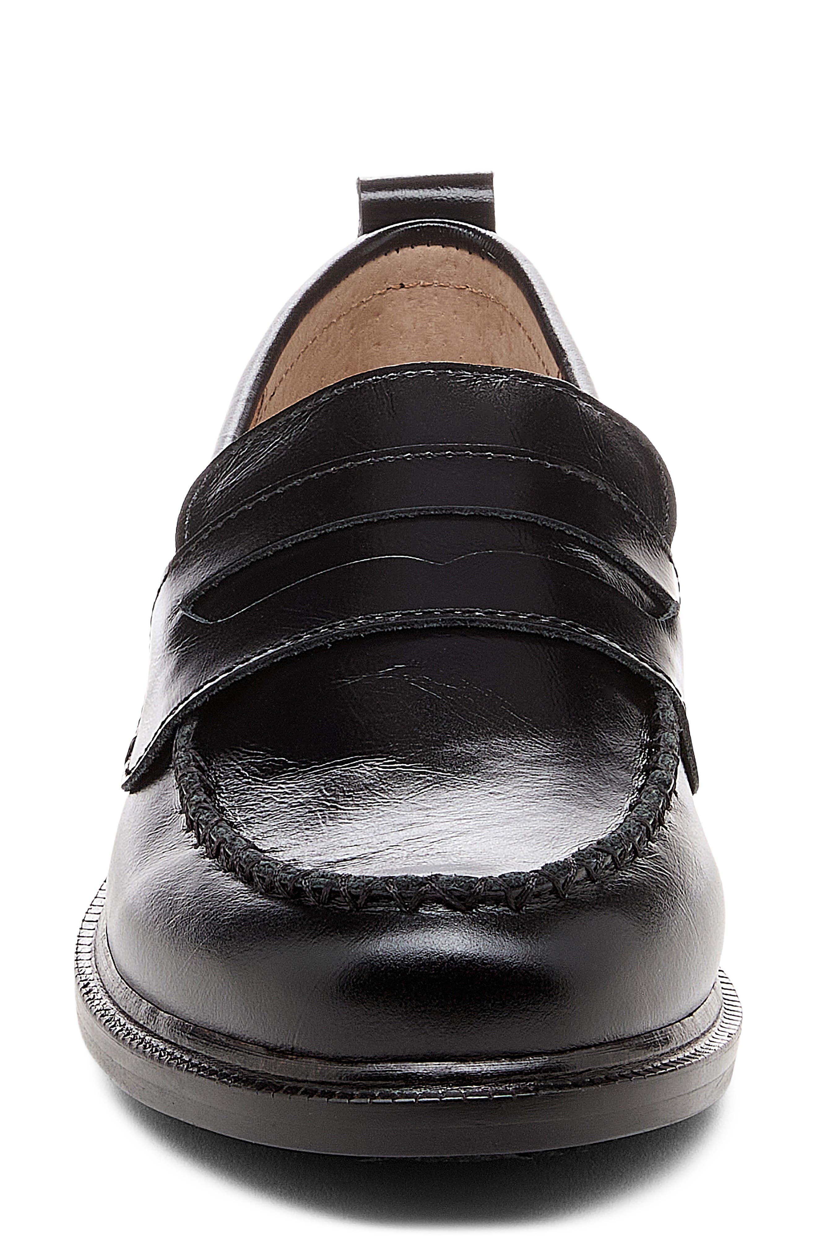 Lens Penny Loafer, Alternate, color, BLACK