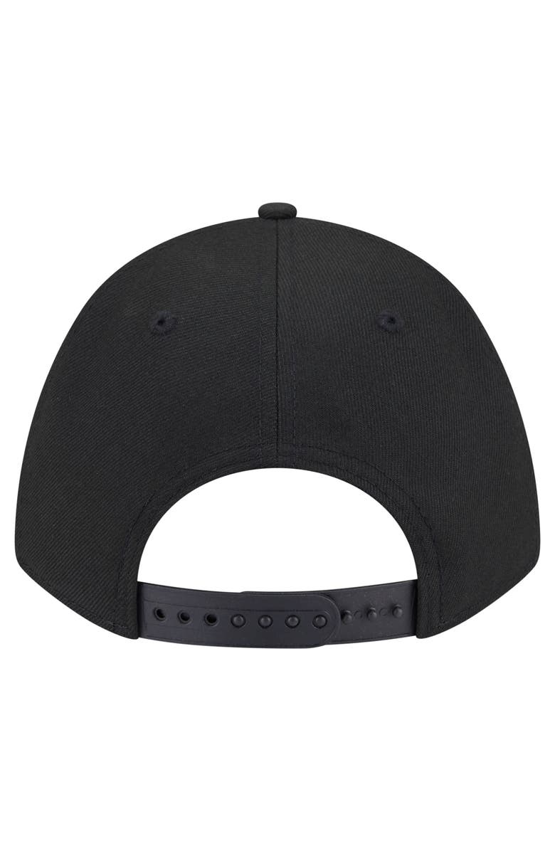 New Era Men's New Era  Black Pittsburgh Steelers Team Collection 9FORTY M-Crown A-Frame Adjustable Hat, Alternate, color, Black