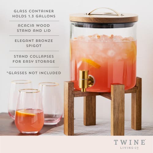 Twine Modern Manor Drink Dispenser In Brown