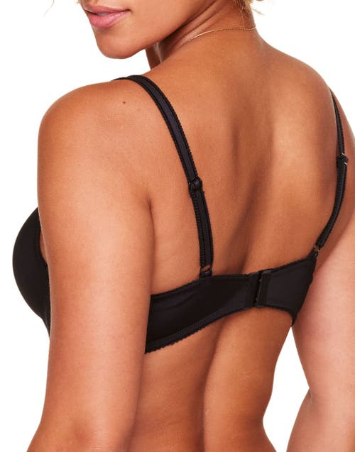 Adore Me Jeannette Push Up Demi Bra In Black