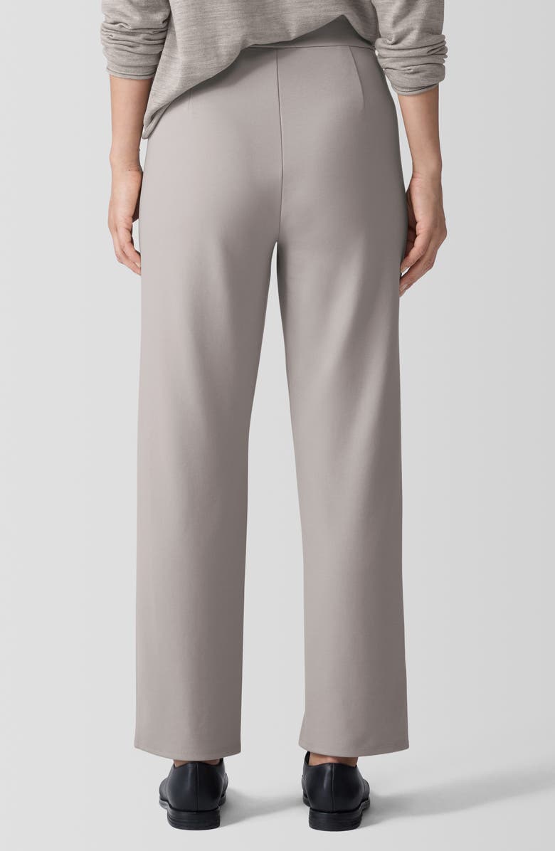 Eileen Fisher Ponte Ankle Straight Leg Pants, Alternate, color, Dove