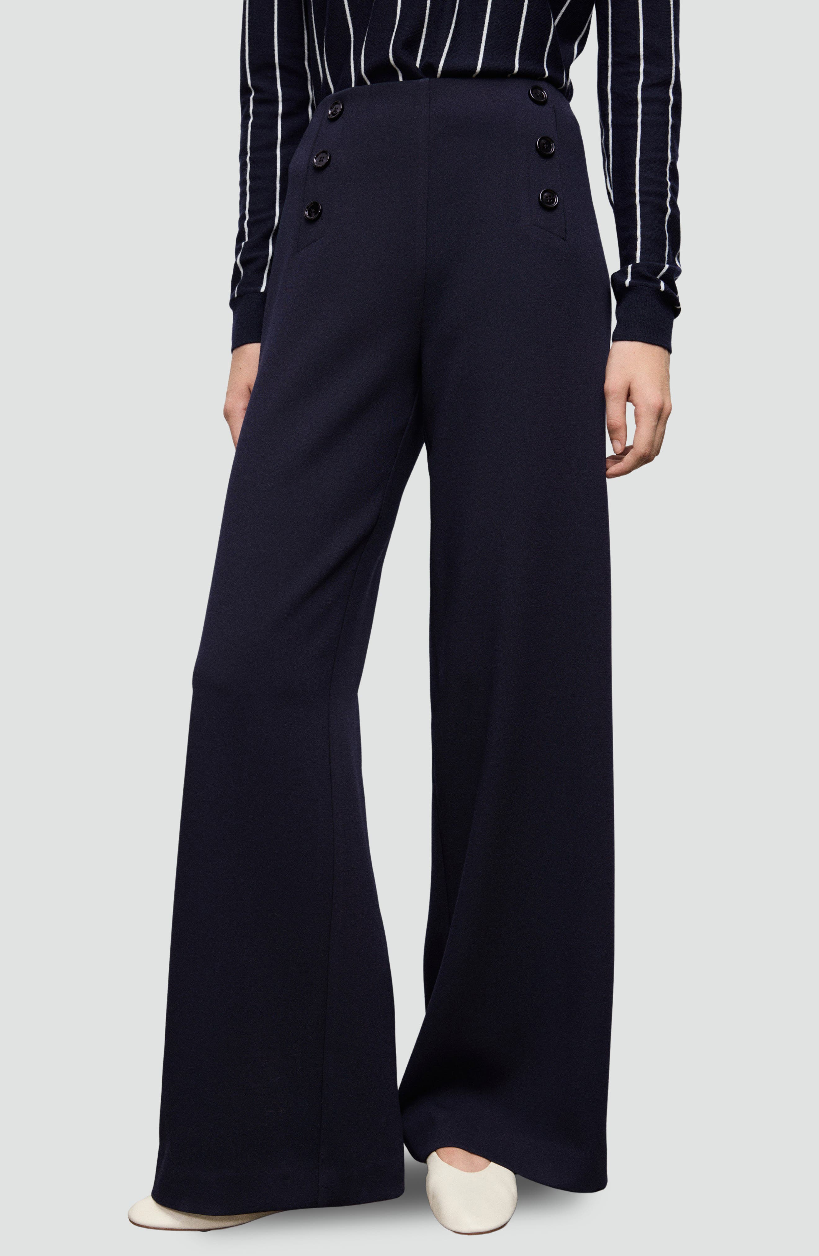 Button Wide Leg Pants - image 3