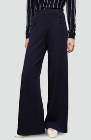 MANGO Button Wide Leg Pants