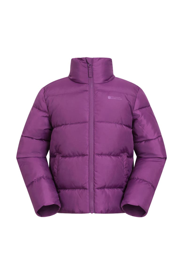 Childrens/Kids Lottie Water Resistant Padded Jacket, Main, color, Purple
