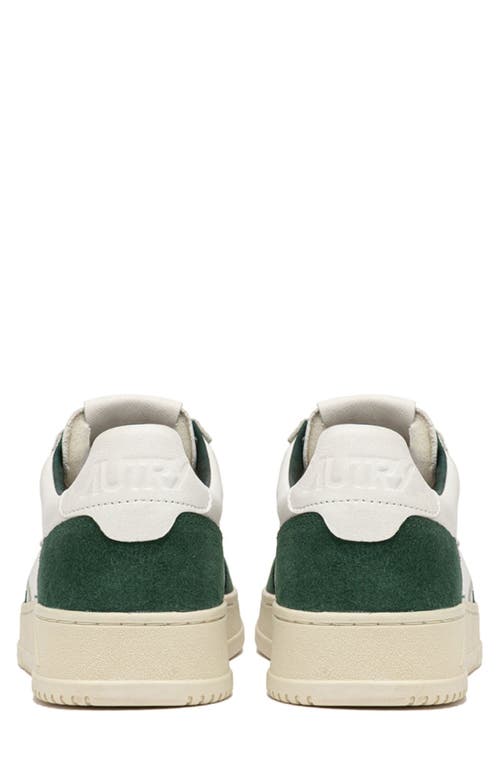 Autry Leather And Suede Sneakers With Washed Finish In Brown