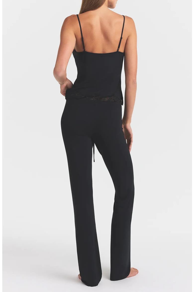 Lace Trim Pajamas, Alternate, color, ONYX