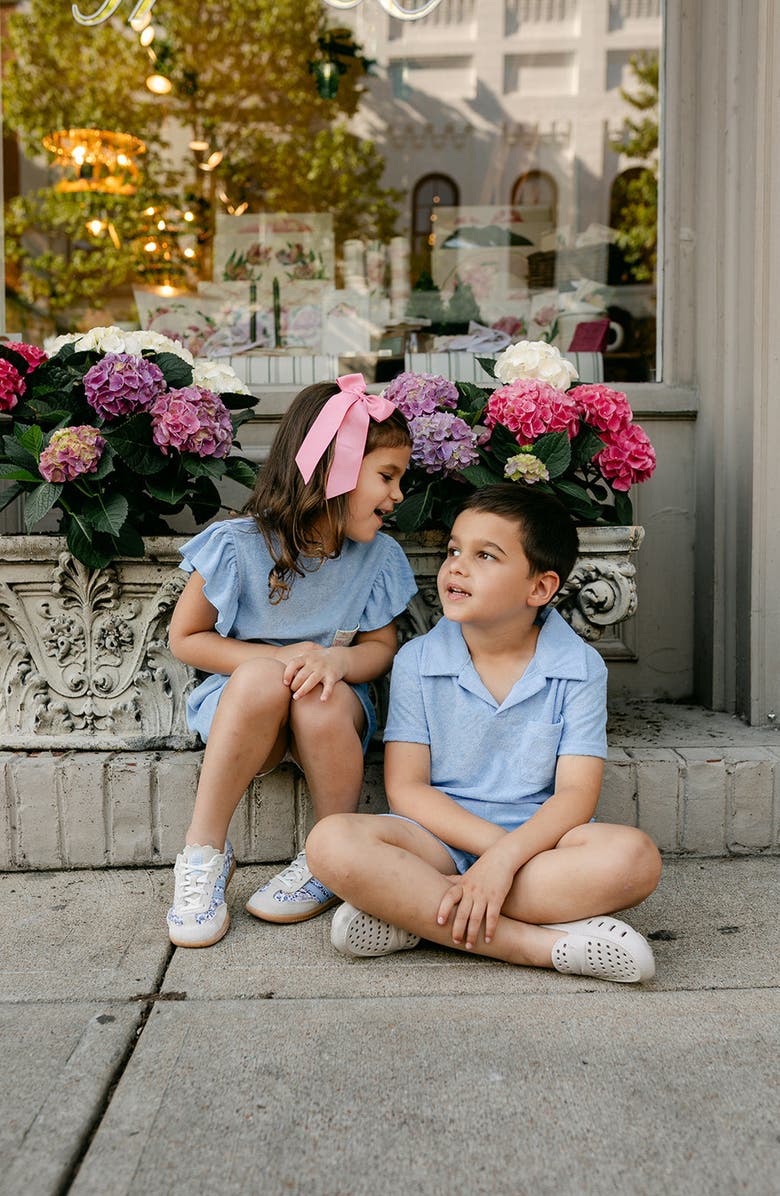 Little Paper Kids Grayson Polo, Alternate, color, Aqua