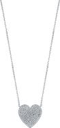 Bony Levy Pavé Diamond Heart Pendant Necklace