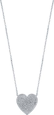 Bony Levy Pavé Diamond Heart Pendant Necklace