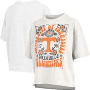 PRESSBOX Women's Pressbox White Tennessee Volunteers Harmony Oversized T-Shirt