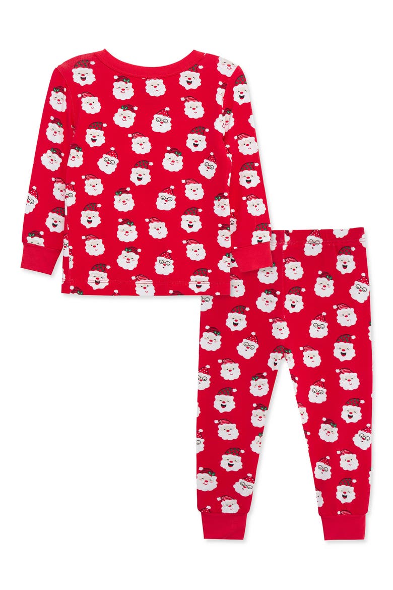 Kids' Santa 2-Piece Pajamas, Alternate, color, RED